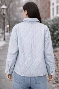Chambray Quilted Coat