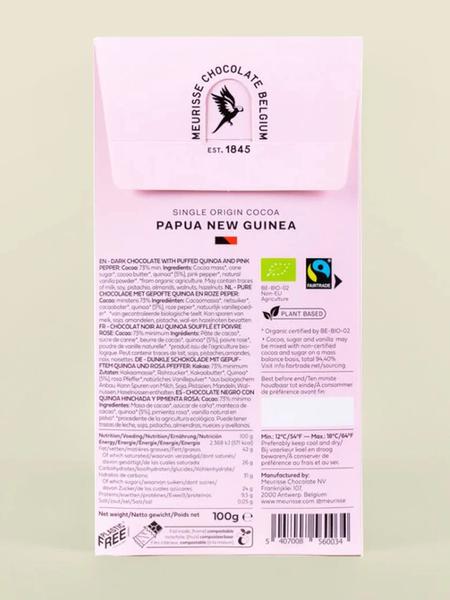 Puffed Quinoa & Pepper Chocolate Bar