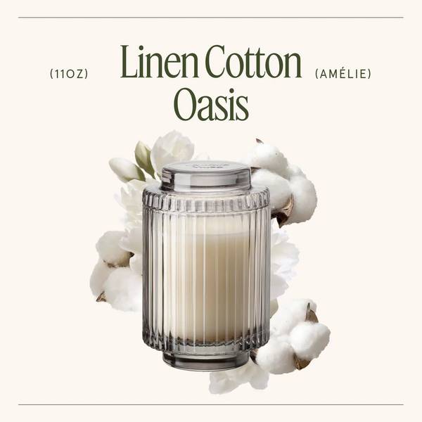 11oz Linen Cotton Oasis Candle