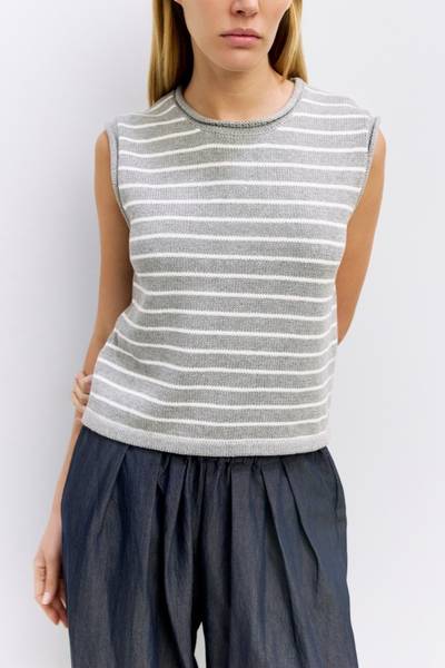 Paulson Striped Knit Top