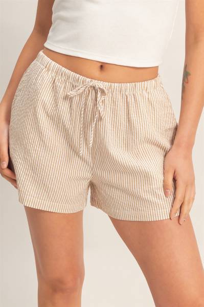 Chambray Striped Shorts