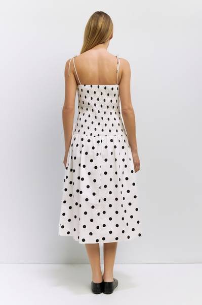 Sweatheart Polka Dot Dress