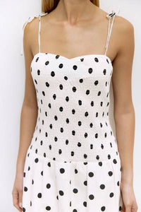 Sweatheart Polka Dot Dress