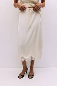 Satin Drawstring Skirt