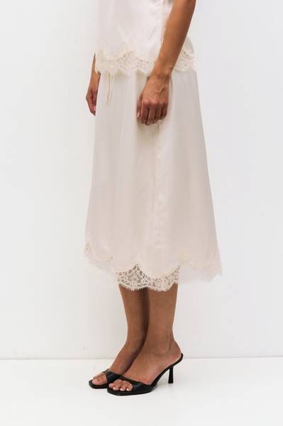 Satin Drawstring Skirt