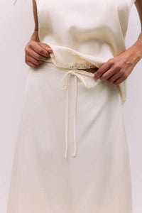 Satin Drawstring Skirt