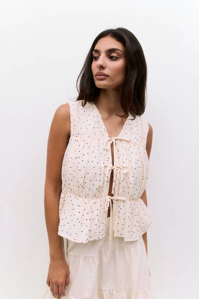 Lakshmi Tie Top