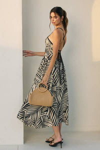 Zebra Palm Dress