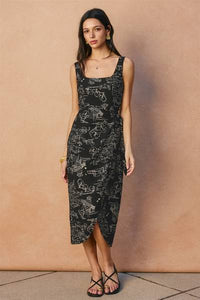 Casa Del Sol Tulip Hem Wrap Dress