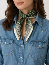 Covelo Triangle Printed Scarf