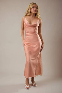 Pixie Satin & Lace Dress