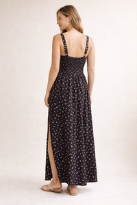 Basque Floral Dress