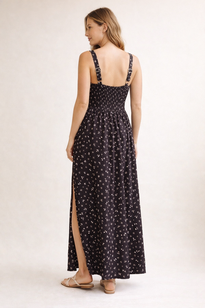 Basque Floral Dress