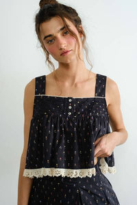 Dutch Prairie Lace Ruffle Top
