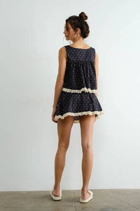Dutch Prairie Lace Ruffle Top