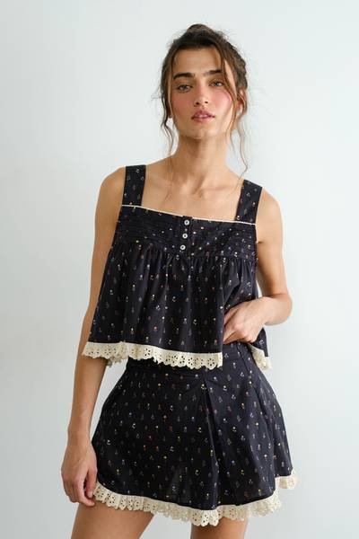 Dutch Prairie Lace Ruffle Skirt