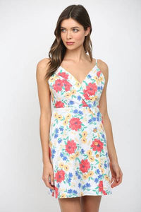 Mixed Garden Button Sundress