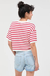 Margo Striped Knit Tee