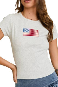 American Flag Tee