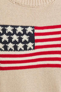 American Flag Sleeveless Knit Top