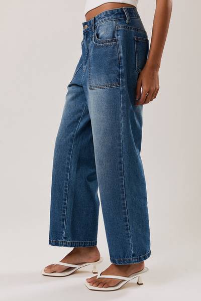 Pax Low-Rise Straight Leg Denim