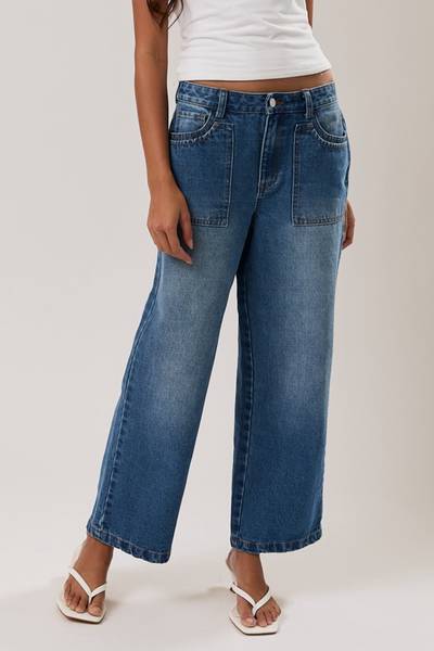 Pax Low-Rise Straight Leg Denim