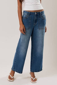 Pax Low-Rise Straight Leg Denim