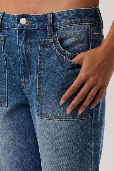 Pax Low-Rise Straight Leg Denim