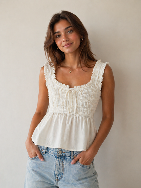 Fletcher Smocked Top