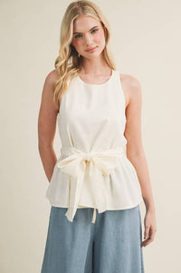 Jolie Cotton Peplum Top