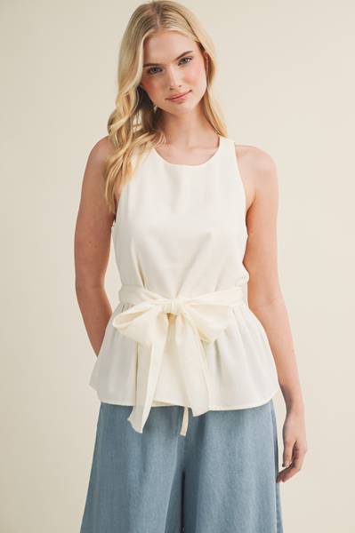 Jolie Cotton Peplum Top