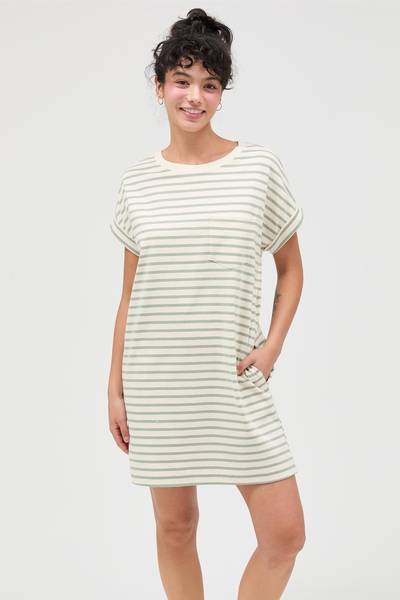 Amora Striped T-Shirt Dress
