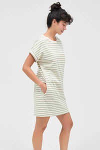 Amora Striped T-Shirt Dress