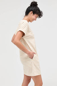 Amora Striped T-Shirt Dress