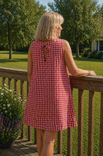 Maggie Cotton Gingham Dress