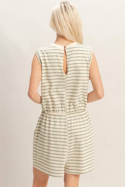 Amora Striped Romper
