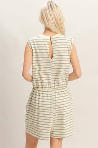 Amora Striped Romper