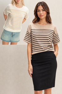 Norda Cotton Blend Striped Top