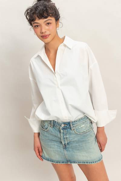 Roslindale Cotton Button-Up Shirt