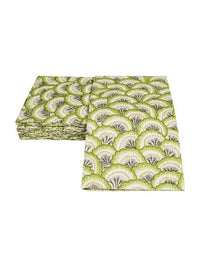 Scallop Green Guest Towels