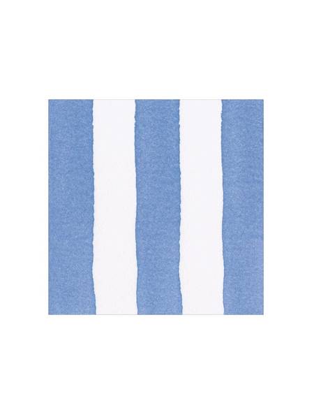 Cafe Stripe Blue Cocktail Napkins