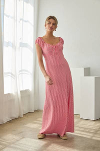 Gingham Tie Front Dress