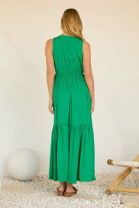 Side Tie V-Neck Dress
