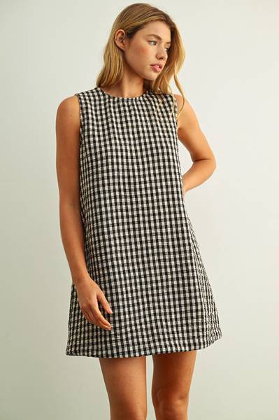 Maggie Cotton Gingham Dress