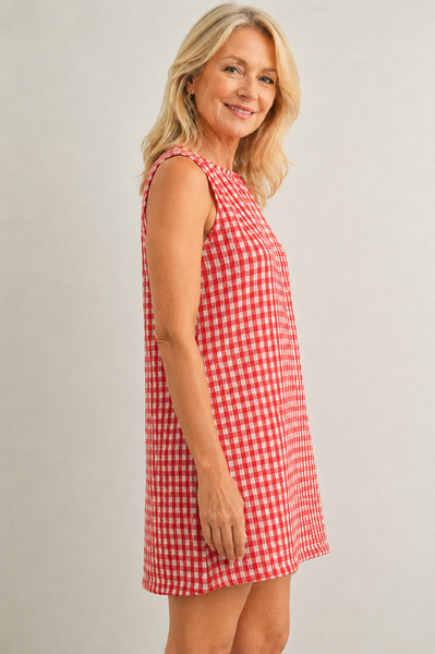 Maggie Cotton Gingham Dress