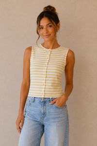 Nantucket Button Top