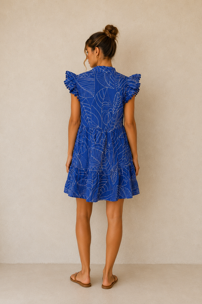Flutter Sleeve Roberta Dress