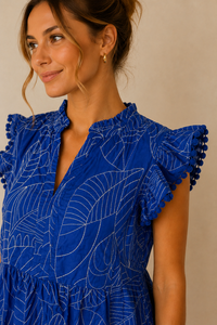 Flutter Sleeve Roberta Dress