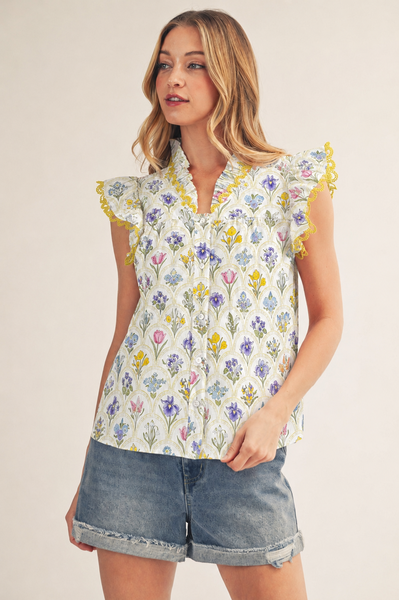 Delphia Botanical Top