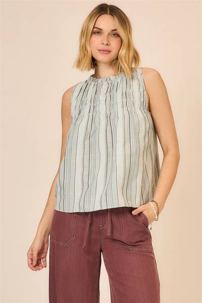 Breeze Smocked Striped Top